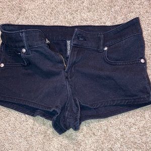 DIVIDED black booty shorts size 0